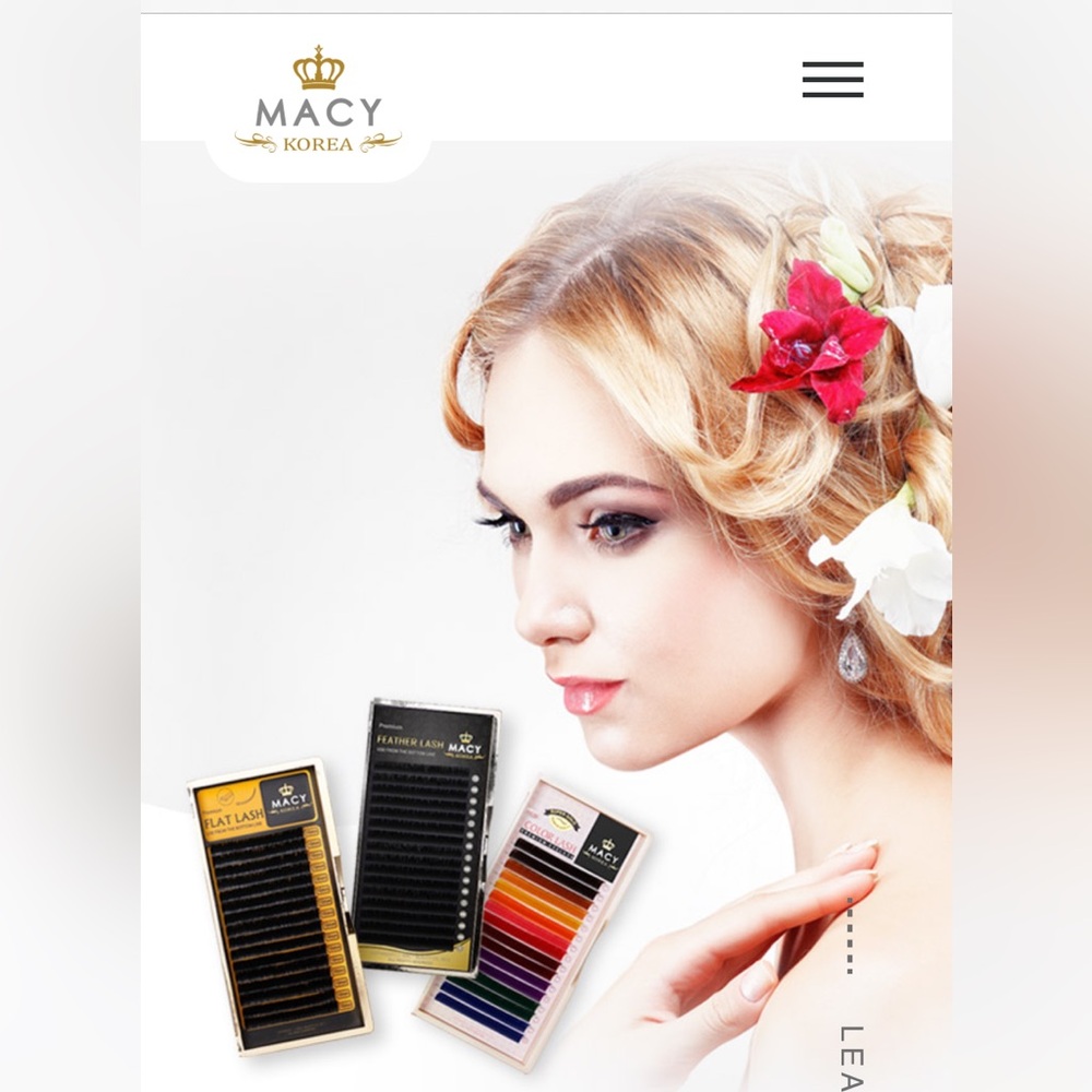 Macy Korea Eyelash Extensions SG Feather Lash (Set of 3) C/ 0.07 X7,8,9 mm